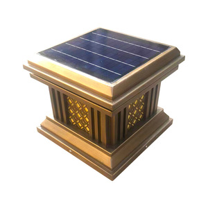 Lámpara Solar de Pilar, Bronce, LED para Exteriores, Impermeable, para Jardín, Puerta, Columna, 50000 Horas de Duración - Product Image 3