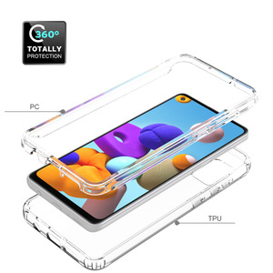 360 gradi Della Copertura Completa Del Corpo Protect Cristallo Trasparente del PC TPU Della Copertura di Caso Per Samsung Galaxy A21S - Product Image 2