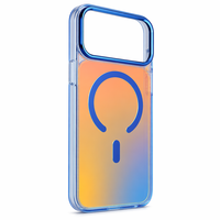 Coque de téléphone magnétique transparente à dégradé coloré, protection antichoc avec protection de l'appareil photo surélevée pour iPhone 18 Pro 18 Pro Max