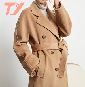 TUOYI <span class=keywords><strong>Manteau</strong></span> en cachemire <span class=keywords><strong>camel</strong></span> pour <span class=keywords><strong>femme</strong></span> <span class=keywords><strong>Manteau</strong></span> en laine <span class=keywords><strong>mi</strong></span>-<span class=keywords><strong>long</strong></span> de haute qualité - Product Image 1