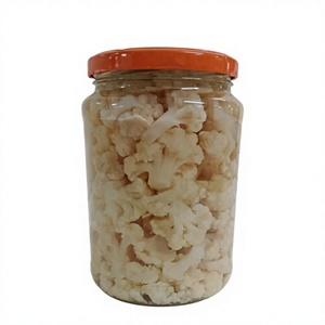 Premium Canned Brine-<b>Pickled</b> Seasoned White Cauliflower Florets in Mason <b>Jar</b> Export Quality Wholesale Supplier From India - Product Image 4