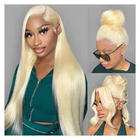 Pelucas de Cabello Humano Virgen de 200 Densidades con Encaje Completo, Cabello Natural Vietnamita Real Afro, Pelucas con Diadema de Encaje HD para Mujeres Negras, Talla Pequeña/Grande
