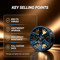 Rines Cóncavos Personalizados Estilo Beadlock para Toyota 4Runner Hilux Tacoma Ford Ranger, Aleación 17x8.5 18x8.5 20x9 6x139.7 4x4