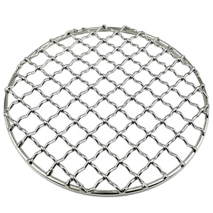 Cesta de parrilla de metal antiadherente de grado alimenticio para exteriores, rejilla de malla de alambre para barbacoa con asa - Product Image 1