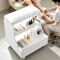 Nouvelle arrivée, table de manucure moderne de qualité supérieure, blanche, avec tiroir et roulettes, pour salon de manucure et pédicure, mobilier