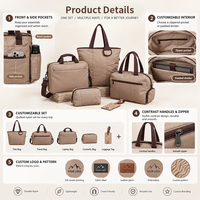Sac de sport matelassé minimaliste personnalisé en usine, pochette à cosmétiques, ensemble de voyage de luxe, sacoche pour ordinateur portable, breloque