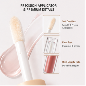 Gloss repulpant pour les lèvres double embout effet miroir longue tenue, marque privée, vente en gros, pour maquillage de fête - Product Image 4
