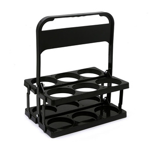 Portatile pieghevole PP in plastica da 6 confezioni di birra e per Champagne Rack per feste-vaschette per bevande secchielli per ghiaccio cesto a mano più fresco - Product Image 3