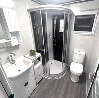 20FT/40FT économiquement pratique deux chambres à coucher et séparation sèche et humide conteneur pliant pour vivre Villa maison