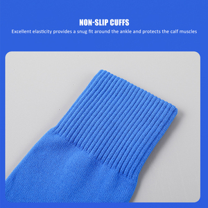 Vận động viên chuyên nghiệp dành cho người lớn thể thao bảo vệ ống chân Polyester rắn cao co giãn mồ hôi-wicking trước khi cắt bóng đá bóng đá vớ tay áo - Product Image 4