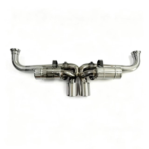 Silenziatore Universale OEM GDR in Acciaio Inox Lucidato a Specchio per Porsche 911 991/991.1/991.2 <span class=keywords><strong>GT3</strong></span> 2013-2019 - Product Image 2