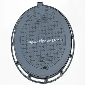 신상품 연성 주철 사각 이중 삼각형 맨홀 커버 EN124 D400