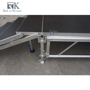 Plataforma de Escenario Modular Desmontable de Aluminio con Refuerzo de Seguridad de 4 pies x 8 pies - Product Image 4