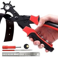 Poinçon à œillets rotatif robuste pour cuir, pince à perforer les ceintures en cuir de haute qualité