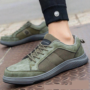 Zapatos de Seguridad de Cuero Afelpado para Hombre, con Cordones, Transpirables, Protección para Todas las Estaciones, Antiestáticos - Product Image 4