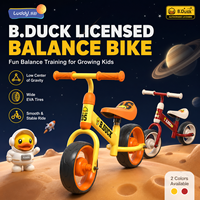 Vélo d'équilibre pour enfants Luddy Wholesale OEM B.Duck, 2,7 kg, léger, sans pédales, vélo d'apprentissage pour tout-petits, pneu EVA de 6 cm de large, 2-6 ans