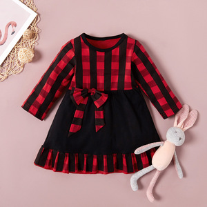 Ropa Infantil al por Mayor, Vestidos a Rayas de Diseño para Niñas - Product Image 1