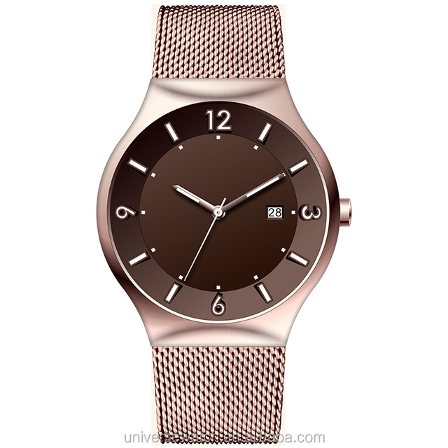 Hot Selling Simple Line Japan Movement Classic Brand Luxury ultra Slim Watches Men U2684