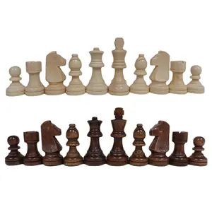 Usine directe 3-pouces international pièce d'échecs en bois haute-qualité pièce d'échecs pondérée de luxe pièce d'échecs