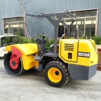 Compacteur vibrant à double tambour NSTAR NS3500 Changchai de haute qualité, mini-rouleau à asphalte de 3 tonnes avec pompe/moteur Eaton à faible consommation