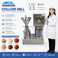 Ss 304 pâte d'ail d'arachide industrielle faisant la Machine fabricant de lait d'écrou fruits et légumes gingembre jus meulage moulin colloïdal