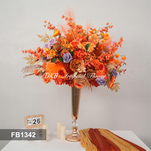 <b>Artificial</b> Rose Flower Ball Realistic Looking Silk Flowers Ball Wedding Flora Decorative for Home Party Table Decor - Product Image 2