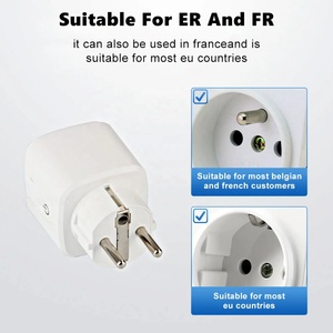 Prise intelligente Matter EU/<span class=keywords><strong>FR</strong></span>/Russie compatible Google <span class=keywords><strong>Apple</strong></span> Home SmartThings avec mesure de consommation d'énergie, commande vocale à distance et minuterie 16A - Product Image 6