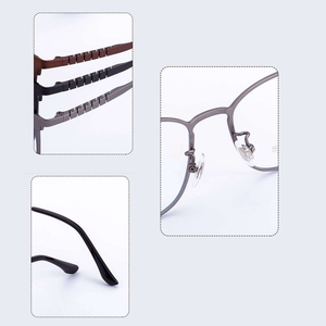 Titan đầy đủ rim kính khung quang học linh hoạt khung gốm Miếng đệm mũi theo toa mắt Hot Bán Hi chất lượng người đàn ông sang trọng Sông - Product Image 3