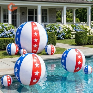 <span class=keywords><strong>Ballon</strong></span> de plage gonflable étoiles et rayures, <span class=keywords><strong>ballon</strong></span> circulaire gonflable avec impression personnalisée, <span class=keywords><strong>ballon</strong></span> gonflable à air - Product Image 1