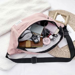 Sac banane multifonctionnel en toile, sac à bandoulière décontracté grande capacité, vente en gros - Product Image 3