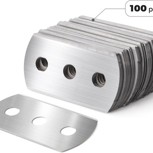 Cuchilla de seguridad de doble filo de 43x22x0.2mm con 3 orificios para corte de película PP - Product Image 2