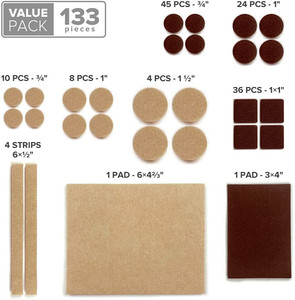 Bán Buôn Tự Dính Số Lượng Lớn Cảm Thấy Miếng Đồ Nội Thất Vòng Dính Cảm Thấy Miếng Cho Ghế Chân Bề Mặt Cứng - Product Image 2