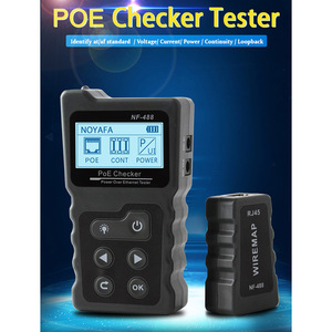 NF488แอลซีดีเน็ตเวิร์ก POE checker RJ45ดิจิตอลอีเธอร์เน็ต CAT6 CAT5ทดสอบสาย POE สวิตช์ Tester เครื่องมือเครือข่าย - Product Image 1