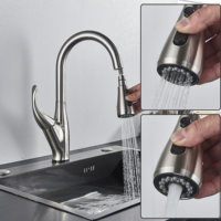 Robinet de cuisine, mitigeur d'eau de cuisine, rotation à 360 degrés, robinets d'évier de cuisine, mélangeur d'eau chaude et froide, grue