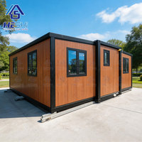 Casa Contenedor Prefabricada Expandible Impermeable de 20 y 40 Pies, Moderna, de 1, 2, 3, 4 o 5 Dormitorios, Tipo Tiny Home