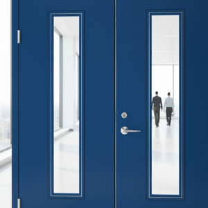 <span class=keywords><strong>Porte</strong></span> coupe-feu en acier et verre de 10 mm avec cadre en acier de 1,0 mm, insonorisée, certifiée CE, pour hôtel, appartement, bureau, bâtiment - Product Image 3