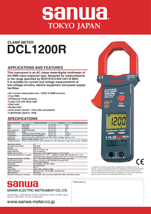 Current Measurement General-Purpose AC <b>Clamp</b> Meter LCD Display III 1000V Safety 1000A Current for HVAC - Product Image 3