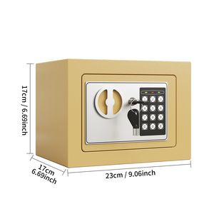 Mini-coffre-fort à clé pour bureau et domicile, avec verrouillage numérique, pour dépôt de devises, sécurisé, encastrable/mural - Product Image 4