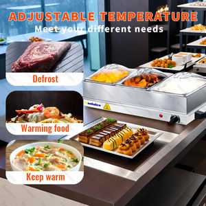 Buffet di fascia alta scaldabagno cibo elettrico scaldabagno contenitore scaldabagno Set multiuso cibo riscaldatore vassoio di visualizzazione <span class=keywords><strong>per</strong></span> il Catering - Product Image 2