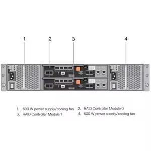 Stockage Dell PowerVault MD3400 MD3800I MD3800F ME4012 ME4024 ME4084 SCV3020 12x3.5" 16Gb Fibre Channel (FC) SAN C Stockage Dell - Product Image 3