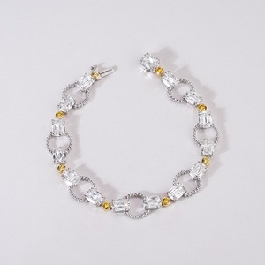 กำไลข้อมือทองคำแท้ 14K ประดับเพชรเลี้ยงในห้องปฏิบัติการสำหรับผู้หญิง เครื่องประดับหรูหราพร้อมเพชรระยิบระยับและดีไซน์สง่างามเหนือกาลเวลา - Product Image 6