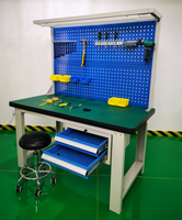 Prix du fabricant Table de soudage d'établi antistatique robuste avec table de placement d'outils d'entretien Bureau d'atelier