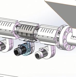 Extrudeuse monovis pour ligne de production de membranes imperméables en feuilles HDPE/LDPE, entièrement automatique, haute productivité, avec roulement - Product Image 6