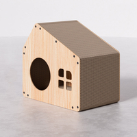 Griffoir multifonctionnel pour chat avec design escamotable, en carton de qualité E1, meuble écologique