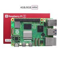 Kit Pemula Raspberry Pi 5 4GB/8GB dengan Kartu 64GB, Catu Daya, Kabel, Radiator, dan Pembaca untuk Pendidikan