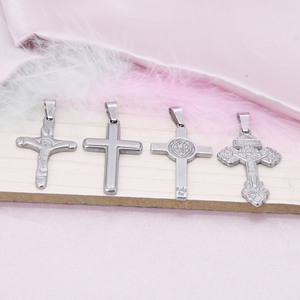 Yesus liontin salib Perjamuan Terakhir jimat salib religius untuk pembuatan perhiasan gelang anting kalung - Product Image 3
