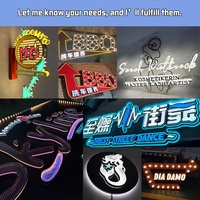 Enseigne LED personnalisée avec logo, lettres lumineuses en acrylique, enseigne commerciale, base publicitaire, décoration, conception gratuite, télécommande
