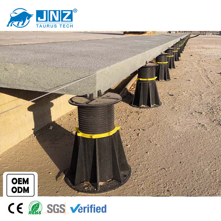 JNZ plastic pp stand screw jack support adjustable tile pedestal for raised floor