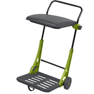 80l Capaciteit Tuingereedschap Kar Vuilniszak Houder Frame Plastic Hand <span class=keywords><strong>Trolley</strong></span> Sneeuw Afvalbak Prullenbak Verlaat Collectie <span class=keywords><strong>Trolley</strong></span> - Product Image 2