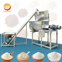 ORME 100l Kleinserien-Paddel-Schneckenbandmischer SS304 Zweiwellen-Bandmischer mit Flüssigkeitssprühsystem